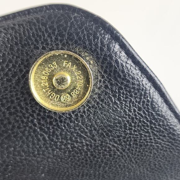 Vintage Nine West Black & White Shoulder Purse Gold Chain Strap & Pink Inside - Picture 8 of 12